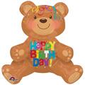Loftus International Happy Birthday Bear Multi Balloon A3-2626